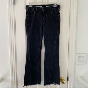 Pilcro and the Letterpress High-rise Flare Black Jeans EUC